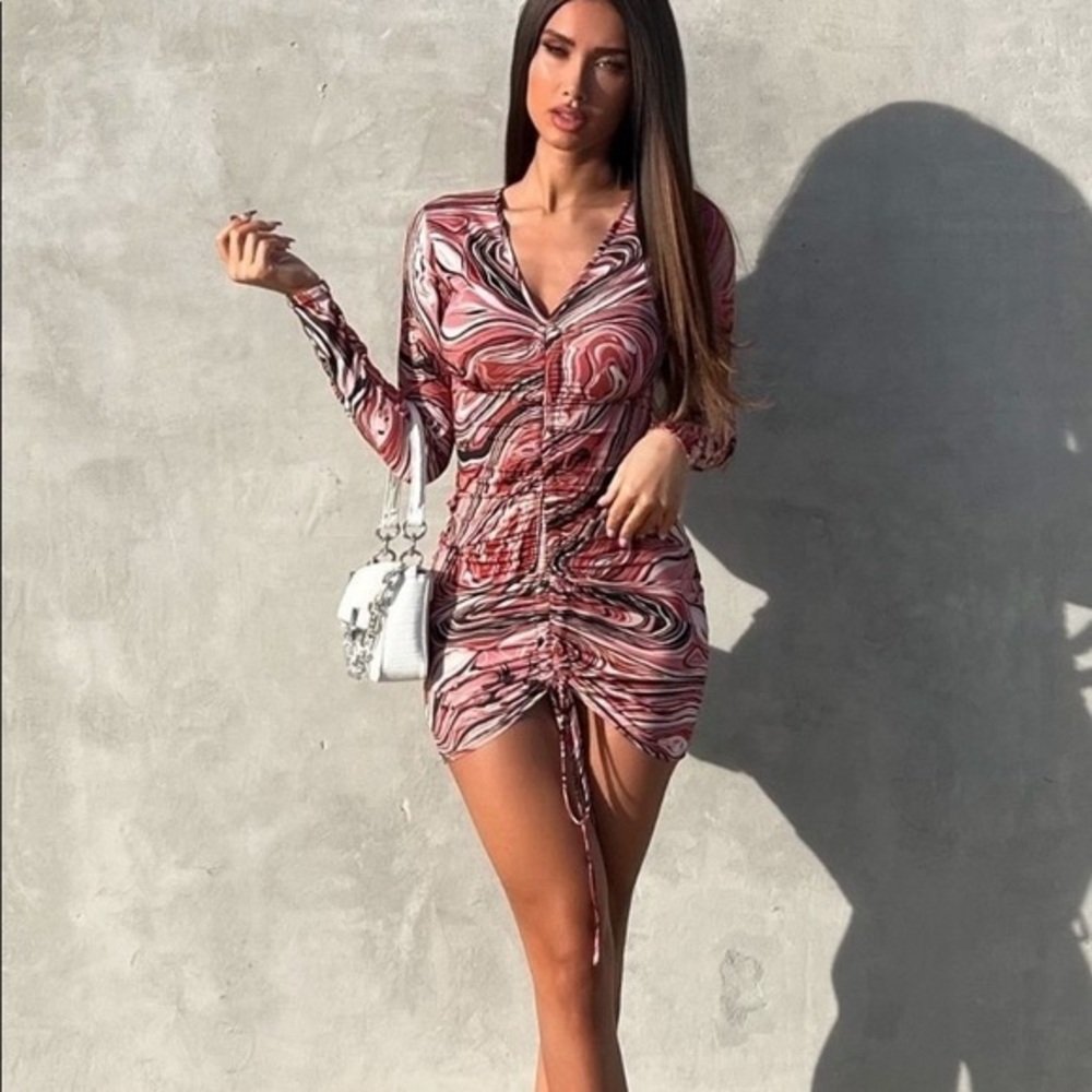 Marble Rushed dress - Picture 4 of 10